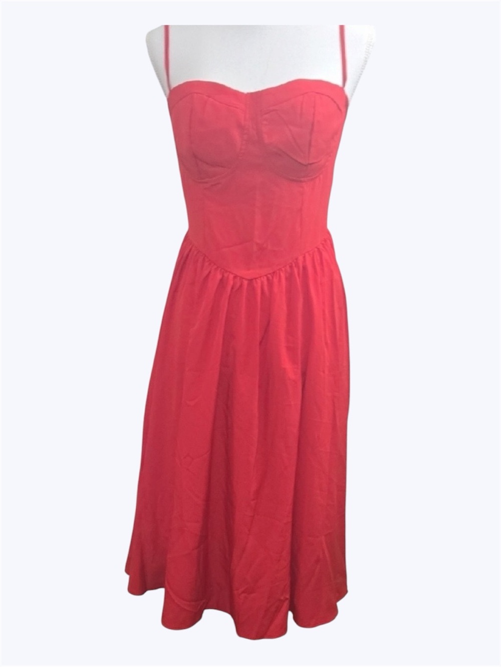 Elegant Red Strapless Dress